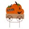 Glitzhome 26.25" Orange and Black 'Welcome' Pumpkin Thanksgiving Cart Yard Stake or Hanging Sign